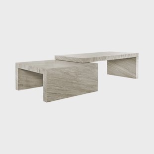 Richmond Salontafel 'Novaz' Marmer, Set van 2 stuks