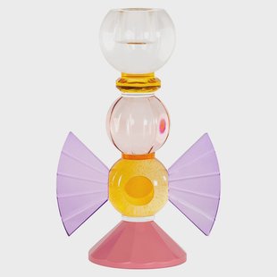 Richmond Kandelaar 'Liony' Glas, 20cm