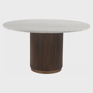 Richmond Ronde Eettafel 'Mayfield' Marmer en mangohout, 140cm