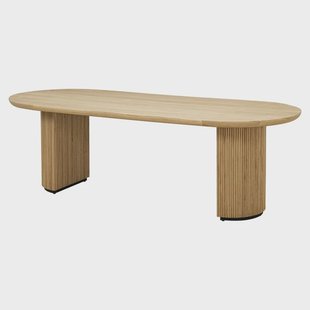 Richmond Ovale Eettafel 'Belfort' Eikenhout, 280 x 100cm