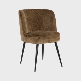 Richmond Eetkamerstoel 'Morton' Velvet, kleur Olijfgroen