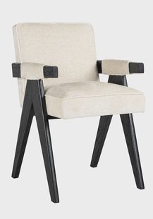 Richmond Eetkamerstoel 'Cooper' Chenille, kleur Wit