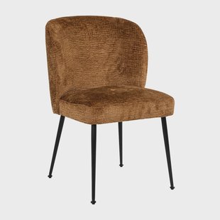 Richmond Eetkamerstoel 'Fallon' Chenille, kleur Cognac