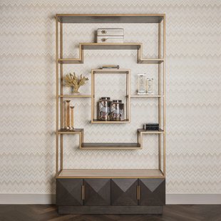 Richmond Wandkast 'Claremont' Eiken en travertin, 220 x 120cm