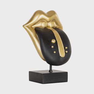 Richmond Decoratie 'Tongue' 33cm, kleur Zwart