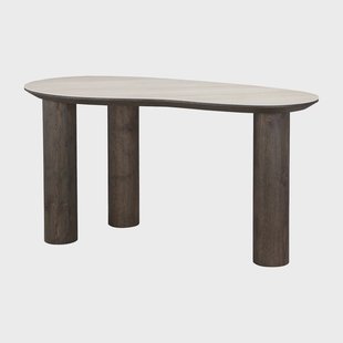 Richmond Organisch Bureau 'Ritz' Travertin en eiken, 150 x 75cm