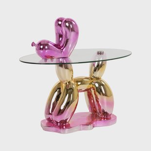 Richmond Bijzettafel 'Usha' Glas, 67 x 49cm