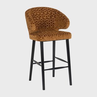 Richmond Barstoel 'Indigo' Triangle, kleur Goud (zithoogte 76cm)