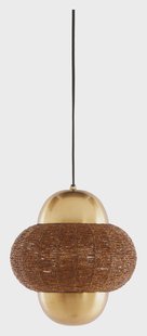 Light & Living Hanglamp 'Cetara' Kralen, 26cm, kleur Bruin/Brons