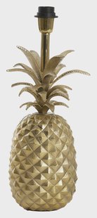 Light & Living Tafellamp 'Pineapple' 42cm, kleur Goud (excl. kap)
