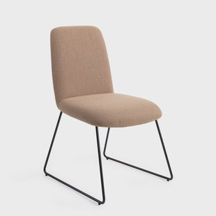 Jesper Home Eetkamerstoel 'Taiwa' Slide Black, kleur Whisper Wheat