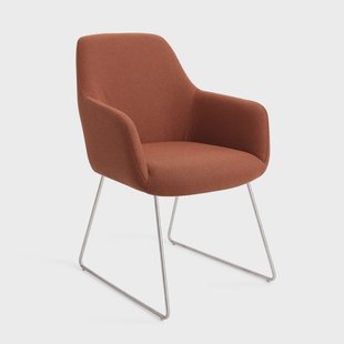 Jesper Home Eetkamerstoel 'Hiroo' Slide Steel, kleur Hearth Harmony