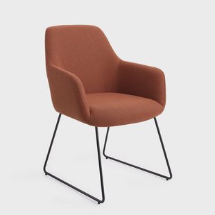 Jesper Home Eetkamerstoel 'Hiroo' Slide Black, kleur Hearth Harmony