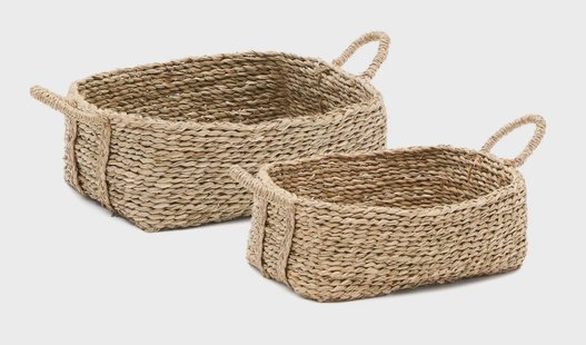 Kave Home Mand 'Milly' Zeegras, Set van 2 stuks