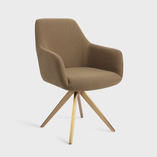 Jesper Home Eetkamerstoel 'Hiroo' Draaibaar, Turn Gold, kleur Willow