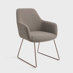 Jesper Home Eetkamerstoel 'Hiroo' Slide Rose, kleur Foggy Fusion