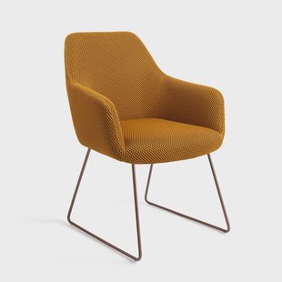 Jesper Home Eetkamerstoel 'Hiroo' Slide Rose, kleur Groovy Garam