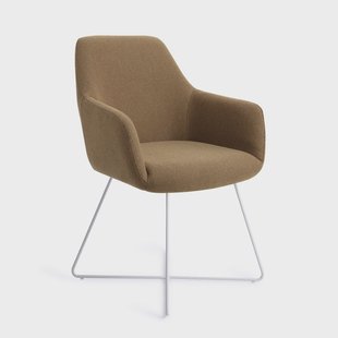 Jesper Home Eetkamerstoel 'Hiroo' Cross White, kleur Willow