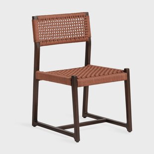 Jesper Home Tuinstoel 'Kuwana' Espresso Teakhout, kleur Cinnamon