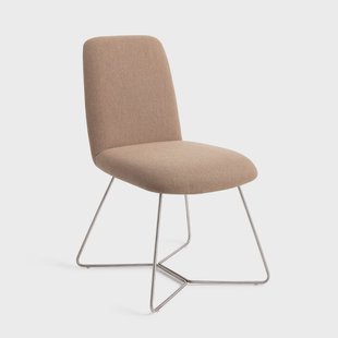 Jesper Home Eetkamerstoel 'Taiwa' Beehive Steel, kleur Whisper Wheat