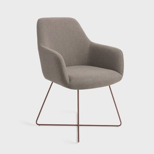 Jesper Home Eetkamerstoel 'Hiroo' Cross Rose, kleur Foggy Fusion