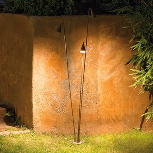 Vibia LED buiten vloerlamp Brisa, 1-lamp, kaki