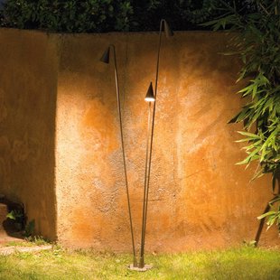 Vibia LED buiten vloerlamp Brisa, 5-lamps, kaki