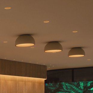 Vibia Duo 4874 LED plafondlamp, crème