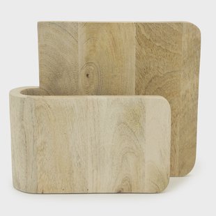 By-Boo Tijdschriftenhouder 'Yomu' Mangohout, kleur Naturel