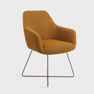 Jesper Home Eetkamerstoel 'Hiroo' Cross Rose, kleur Groovy Garam