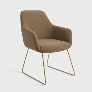 Jesper Home Eetkamerstoel 'Hiroo' Slide Gold, kleur Willow