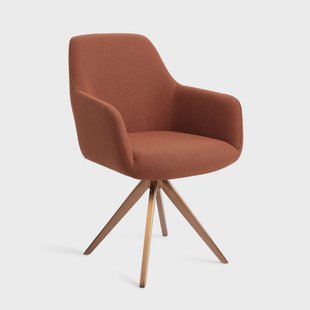 Jesper Home Eetkamerstoel 'Hiroo' Draaibaar, Turn Rose, kleur Hearth Harmony