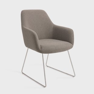 Jesper Home Eetkamerstoel 'Hiroo' Slide Steel, kleur Foggy Fusion