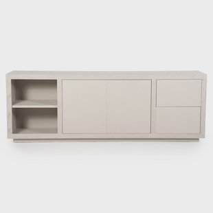 Eleonora Dressoir 'Helsinki' Eiken, 200cm, kleur Taupe