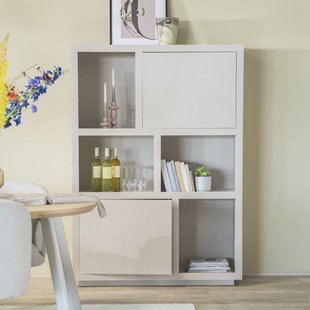 Eleonora Opbergkast 'Helsinki' Eiken, 170 x 120cm, kleur Taupe