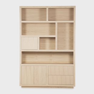 Eleonora Opbergkast 'Helsinki' Eiken, 220 x 150cm, kleur Naturel