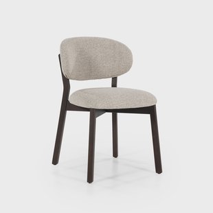 Eleonora Eetkamerstoel 'Mikky' kleur Taupe/Bruin