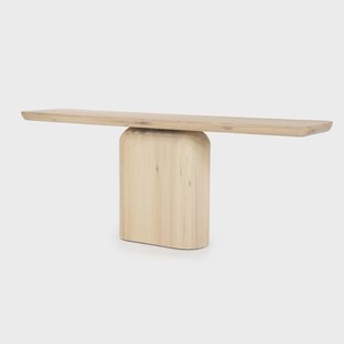 Eleonora Sidetable 'Leon' Eiken, 200cm, kleur Naturel
