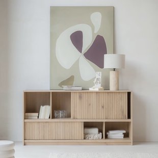Eleonora Dressoir 'Milo' Eiken, 180cm, kleur Naturel