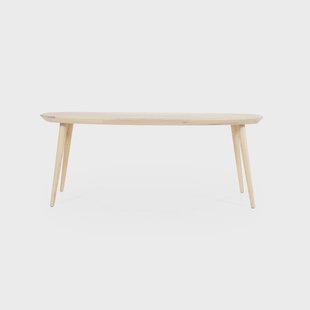 Eleonora Deens Ovale Eettafel 'Elijah' Eiken, 220 x 100cm, kleur Naturel