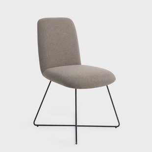 Jesper Home Eetkamerstoel 'Taiwa' Cross Black, kleur Foggy Fusion