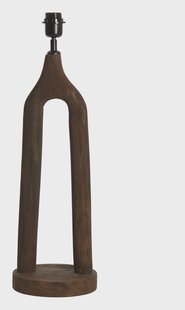 Light & Living Tafellamp 'Xitta' Mangohout, 55cm, kleur Donkerbruin (excl. kap)