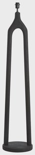 Light & Living Vloerlamp 'Xitta' Mangohout, 135cm, kleur Mat Zwart (excl. kap)