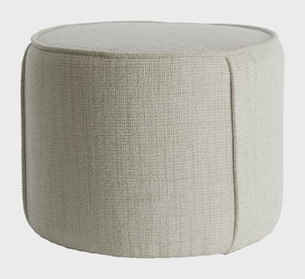 Light & Living Poef 'Domoni' Chenille, kleur Beige