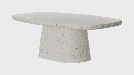 Light & Living Deens Ovale Salontafel 'Hamura' Terrazzo, 120 x 70cm