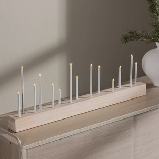 Nohr Kaarshouder/Tafellamp 'Sequita' kleur Whitewash