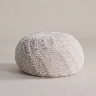 Nohr Poef 'Jeramie' 45cm, kleur Crème