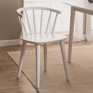 Bendt Eetkamerstoel 'Chez' Rubberhout, kleur Wit