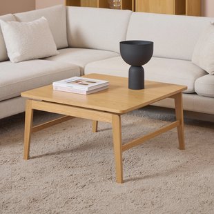 Bendt Vierkante Salontafel 'Lierin' Eiken, 80 x 80cm