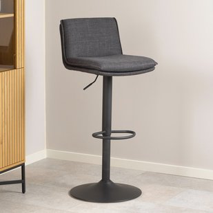 Bendt Draaibare Barkruk 'Ulysses' kleur Donkergrijs (zithoogte 68-89cm)